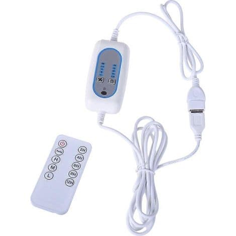 200 cm 5V USB-kabel, justerbar hastighet, 2/4/6/8/12 timers timer for USB-bordvifte