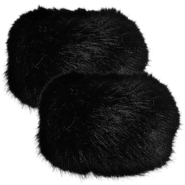 2 stk. Varme Håndleddsvarmere Vinter Håndleddsbånd Fluffy Håndleddsbånd Fuzzy Håndleddsvarmere for Kvinner