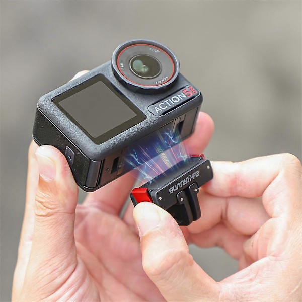 Vikbart Magnetiskt Snabbfrigöringsfäste för DJI ACTION 5 PRO/4/3/2 Kamera