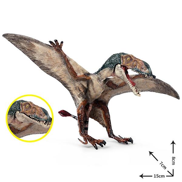 Realisttisk Dinosaur Flyvende Pterosauria Actionfigur Model Uddannelsesværktøj Børn