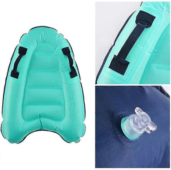 Uppblåsbar surfingbräda med handtag, flytande simbräda, mini poolflotte strandbräda