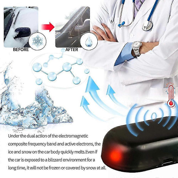 Electro Molecular Interference Auton Lumikolonpoistaja Kestävä Auton Jääpoistaja Autoille