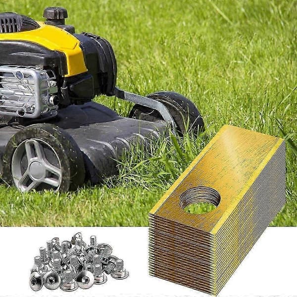 30 st Ersättningsblad i rostfritt stål för Honda Miimo robotgräsklippare, 39,2x17,5 mm