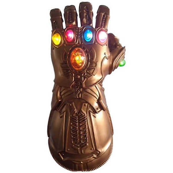 Avengers Infinity War Infinity Gauntlet LED Lys Thanos LED Hansker Cosplay Rekvisitt