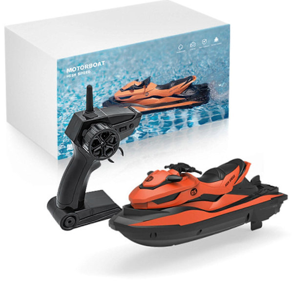 M5 Mini RC Jetski 2.4G 50 Meter Fjärrkontroll Avstånd Sommar Vattenstänk