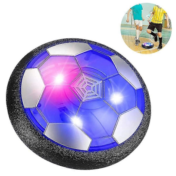 1 St Hover Fotboll, Luftdriven Flygande Fotbollsskiva Med LED-Ljus, Barnleksak Boll För Inomhus- Och Utomhusaktivitet, Bästa Presenten För Pojkar Och
