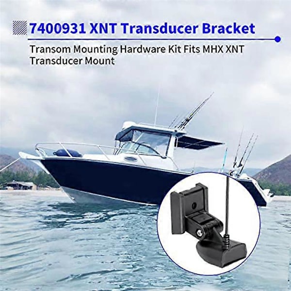 For 7400931 XNT Transducer Bracket, Transducer Mount for XHS Modeller, Transom Mounting Hardware Kit for XNT 9 20