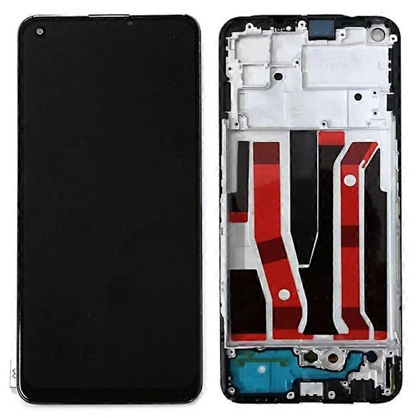 Oppo A94 5G Luokka C LCD-näyttö ja kosketuspaneeli + kehys, puhelinosa (TFT-tekniikka) (ilman