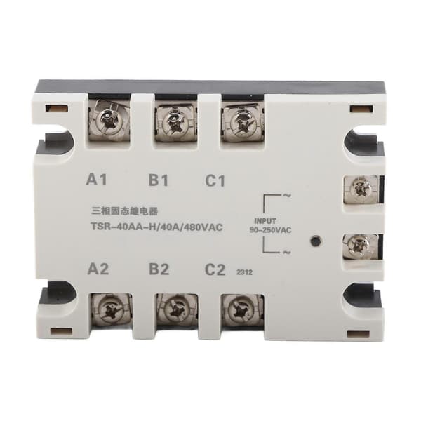 3-vaiheinen 40A AC AC Solid State -rele SSR Tulo 90?250VAC Kuorma 24?480VAC TSR?40AA H