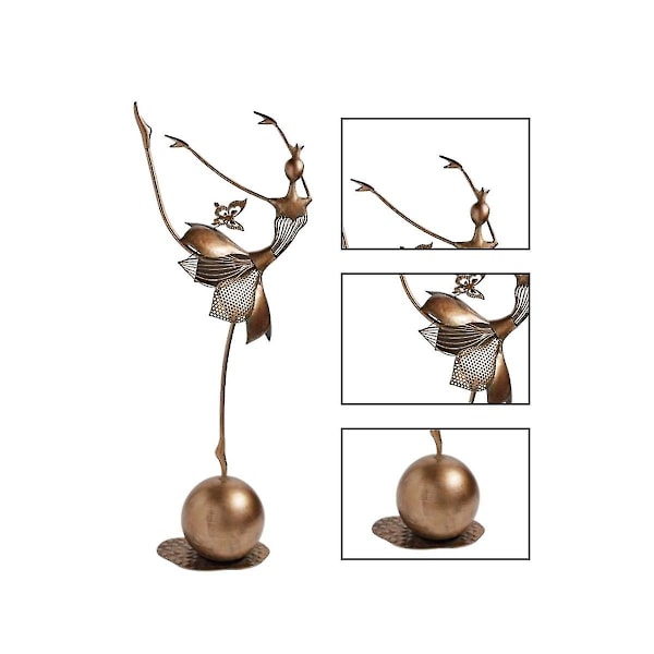 Dansende Skulptur Abstrakt Resin Statue Kunsthåndverk Moderne Grasiøse Dansbevegelser Samleobjekt Figur Ornamenter Tv A