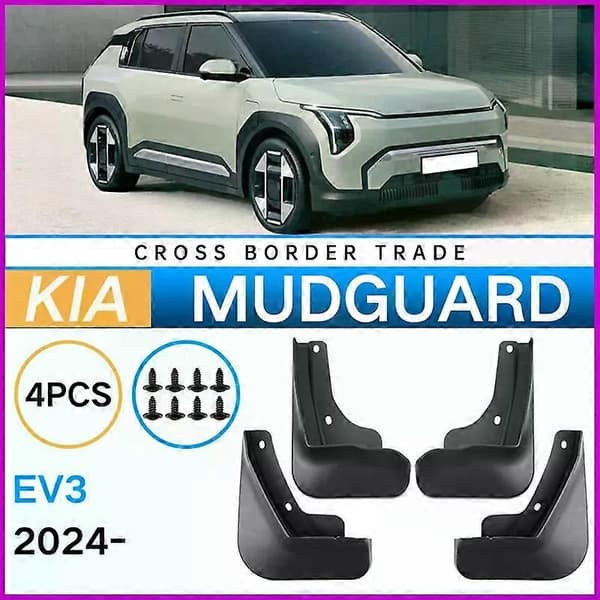 Stænklapper til KIA EV3 EV3GT 2024, Mud Flaps, Stænkskærme, For- og baghjulsstænkskærm, Tilbehør