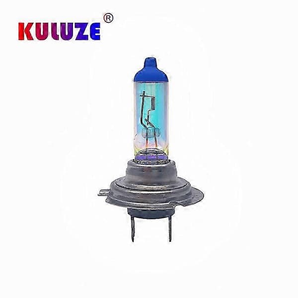 2 stk. H7 12V55W Regnbueblå Plasma Px26d Bil Quartz Halogen lys Tåkelys Bilfrontlykt