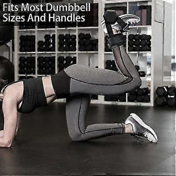 Justerbare Dumbbell Ankelfastgørelser D-ringe Vægte Benudvidelse Træning Tibialis Træner Hjemme Gym Fitnessudstyr