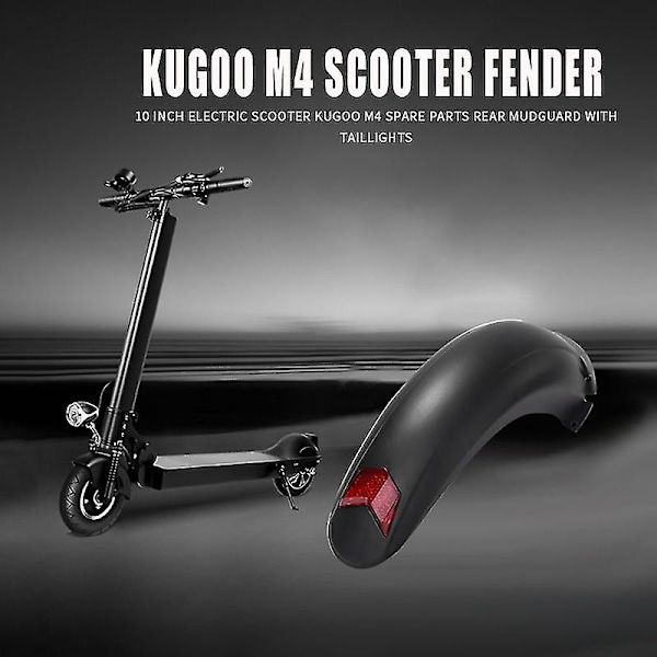 10 tommer elektrisk scooter bagskærm med baglygte til Kugoo M4
