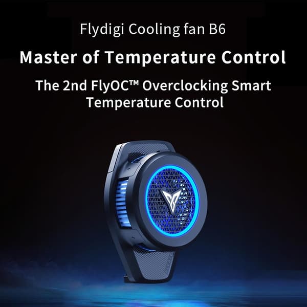 Flydigi B6 Kølende Radiator Køler Blæser Halvleder Bagside Klips Lydløs - Køleplade