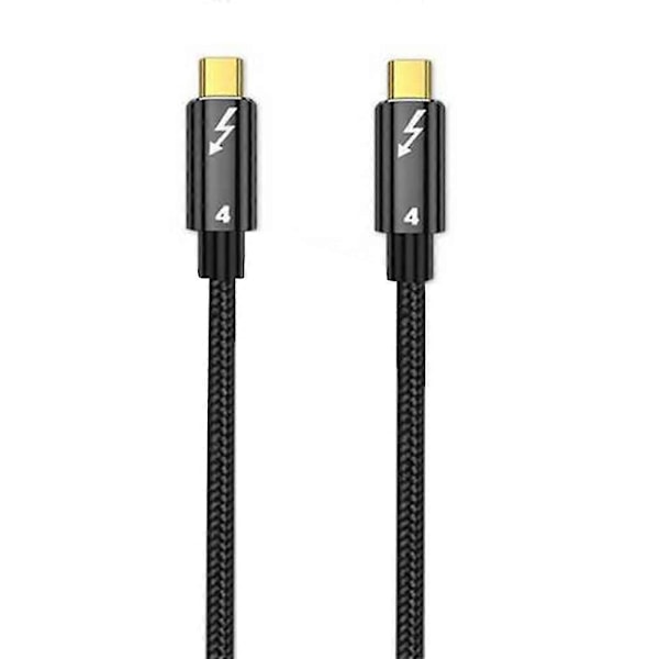 Type A 0.5m for Telefon/Nettbrett/Laptop Thunderbolt 4 USB 4 Type-C Kabel 40Gbps 8K@60Hz PD 100W Rask