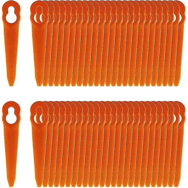 Set med 100 kompatible kniver for kantskjærer Stihl Polycut 2-2 Polycut 3-2, Fsa 45 Fsa 57 Fse 52, plastblader for kantskjærer Stihl uten F -ys