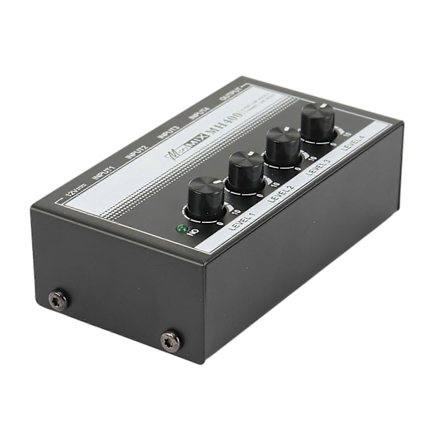 4-kanals profesjonell lydmikser lav-støy audio lydmikserforsterker for keyboard, musikkinstrumenter (EU-plugg)