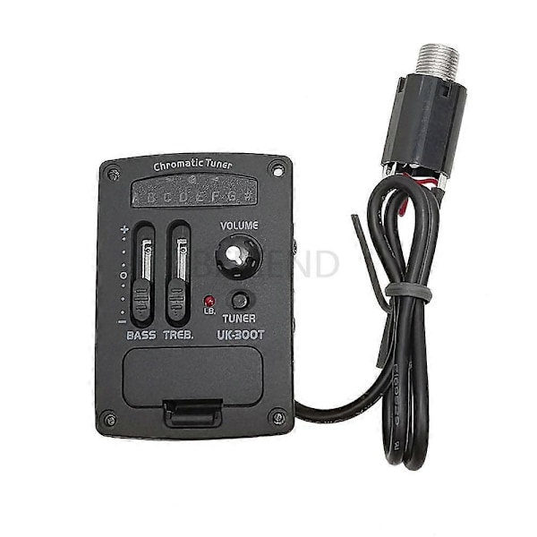 Uk-300T Ukulele Hård Piezo Pickup Förförstärkare 2-Bands Eq Equalizer Ukelele Pickuper Stämsystem