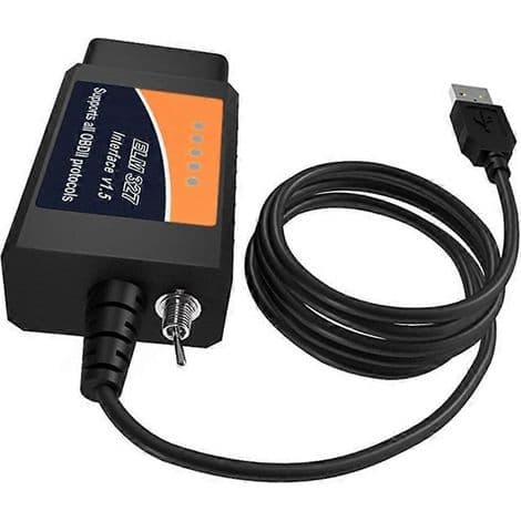 Elm 327 WiFi med OBDii-switch, MS-CAN/HS-CAN diagnostisk interface, køretøjskompatibel, trådløst OBD2-scanner værktøj.