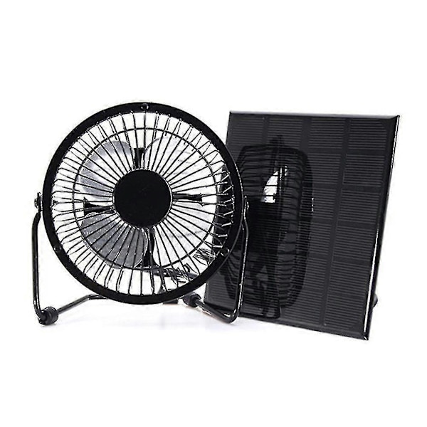 Mini 5w aurinkopaneeli kannettava lämmönpoistotuuletin aurinkosähköpaneeli ft