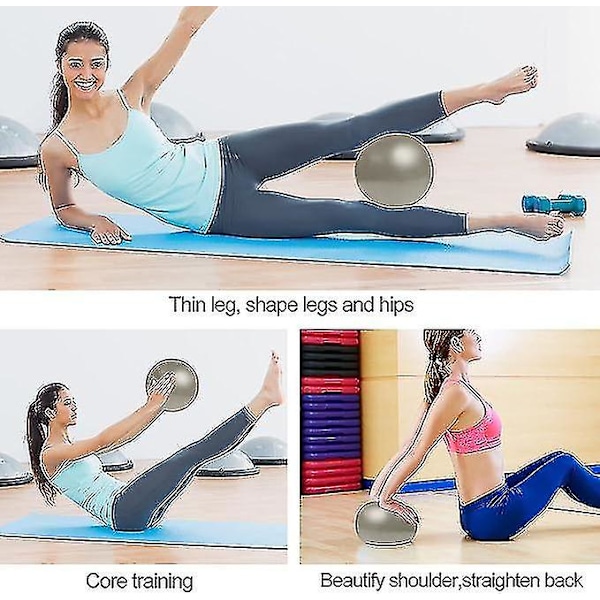 Liten treningsball, 23 cm Mini Pilates Ball Mini Yoga Baller For Yoga Pilates Stabilitet Stretching Kjernetrening