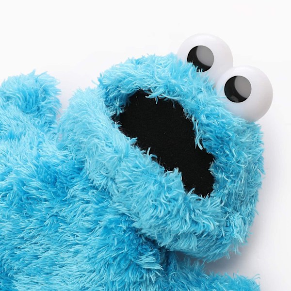 Muppet-filmen Myk Utstoppa Kosedyr Sesam Stasjon Cookie Monster Hånddukke, Blå Monster