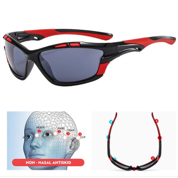Sportsbriller - Udendørs vindtæt solskærm 1 stk