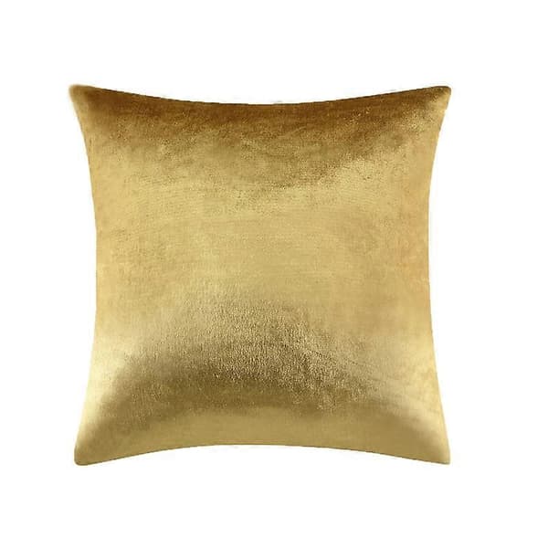 Guld Kuddfodral Italiensk Sammet Prydnadskudde Fodral för Soffa Vardagsrum Sovrum 2-pack