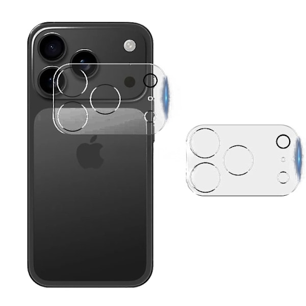 Full Coverage 3D Camera Lens Protector with Night Light Ring for iPhone 17 Pro Max (2-Pack) - Compatible with Apple