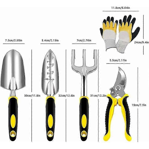 Trädgårdsredskap Vuxna, Spade Murarslev, Plantering, Handkratta, Handskar