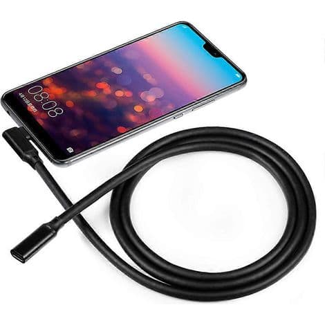 Universal USB 3.1 Type-C Han til Hun Adapter til Telefon - 5m Datakabel