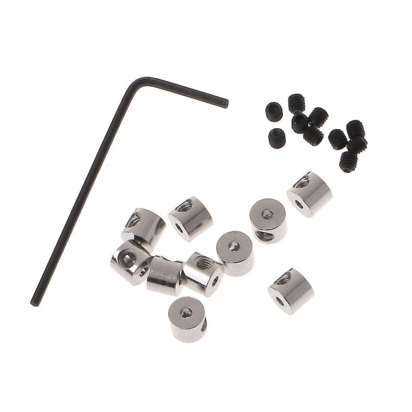 10 stk Pin Keepers Pin Sikker Låse Pin Backs Spænde Låsestift med skruenøgleværktøj
