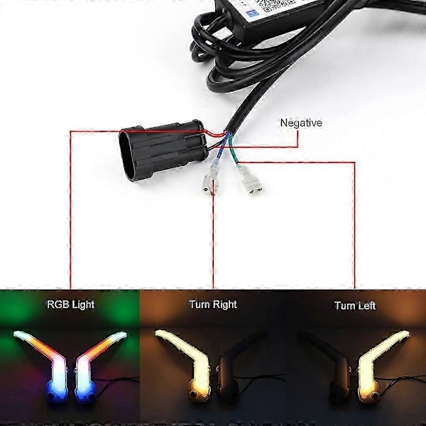 Høykvalitets LED Signaturlys foran RGB Blinklys Tilbehør for Can Am Maverick X3 XDS XRS Max Turbo R -