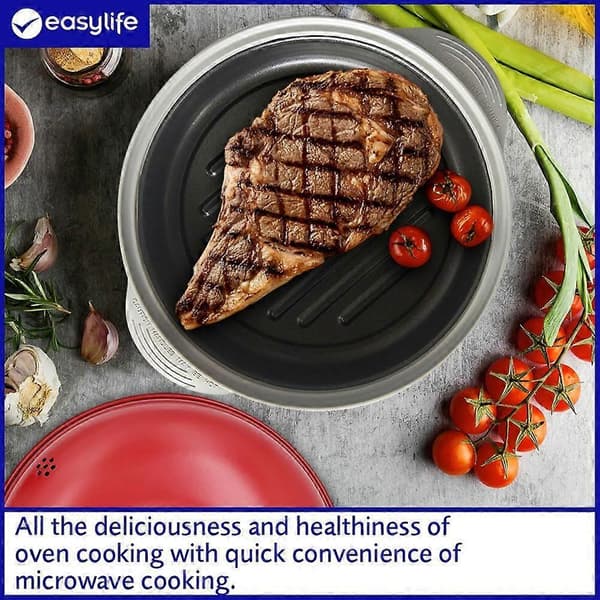 Easylife Non-stick Stänksäkert lock Mikrovågsgrillpanna