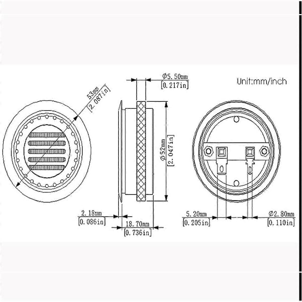2 stk. HIFI 2-tommers pneumatisk diskant høyttalerenhet Neodymium Sterk Magnet 4OHM 30W Høyttaler
