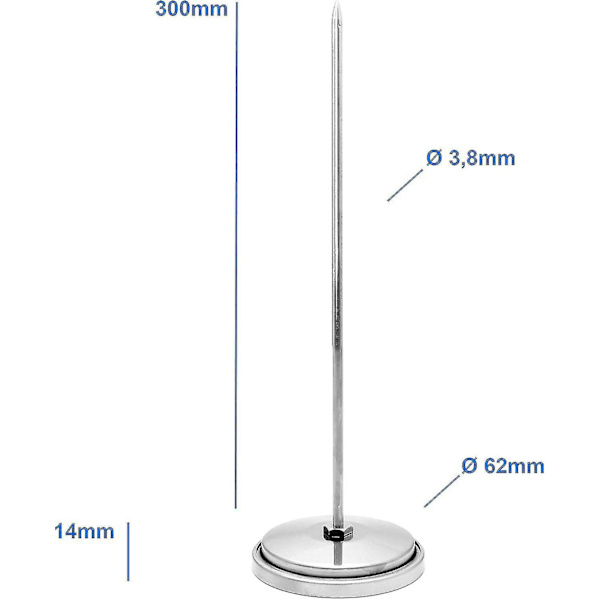 Termometer for Vedfyrt Ovn / Pizzaovn / Steinovns / 400 C / 30 Cmanalog, Bimetalisk.