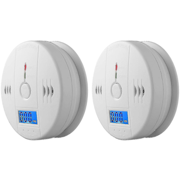 2-pack Rökdetektor och Kolmonoxidvarnare med LCD-display Stcyv -QH