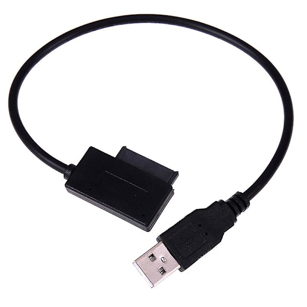 USB til 7+6 13-pin slank SATA/IDE CD DVD-ROM optisk stasjon kabeladapter HFMQV