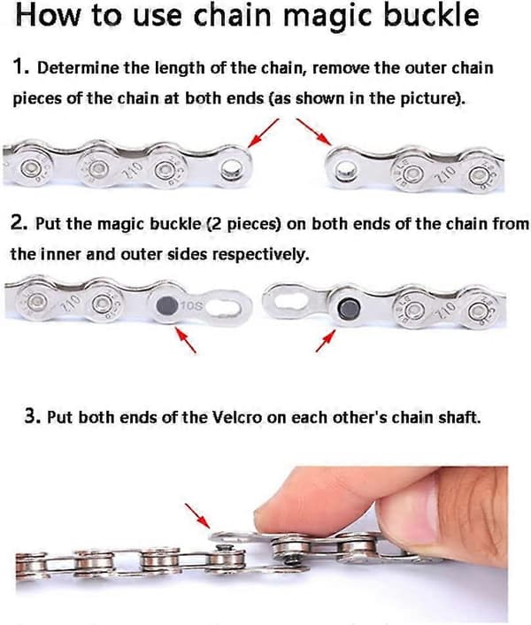 8 Par Cykel Missing Link 11 Speed Kæde Sølv Stål Cykelkæde Led Genanvendelig Connector(Y11-8)
