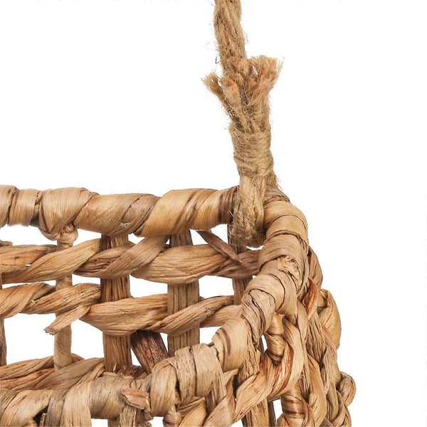 Vävd Dörrkrans, Vattenhyacint Hängande Väggblomkorg, Väggdekor Boho Dekoration för H