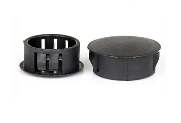 20 mm hulpropper, snap-in plasthuldæksler (10-pak)