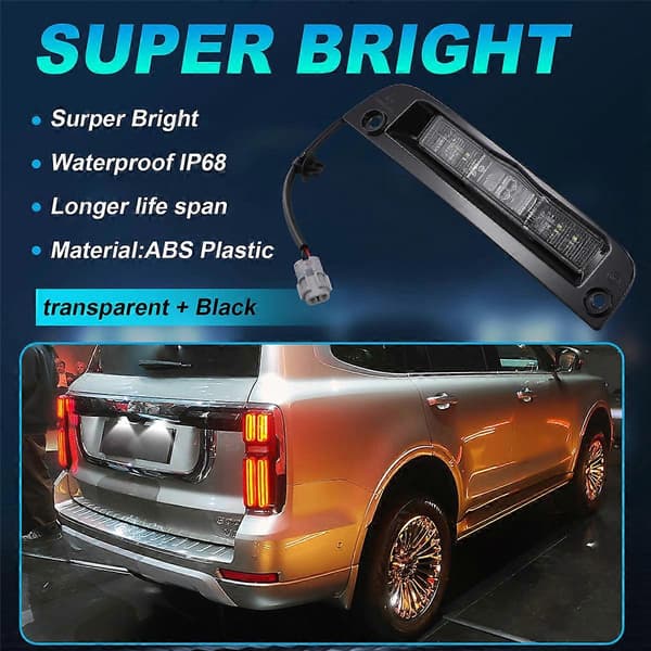 Bag LED Nummerpladelygte Samling Nummerpladelygte til Tank 500 4108100XKV3AA