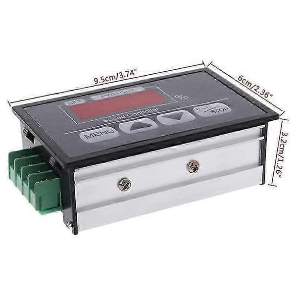 6-60V PWM DC Motor Hastighedsregulator med Digitalt Display Panel Knap Guvernør bs