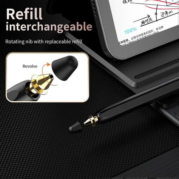 Til Samsung Galaxy Z Fold7 5G Kapacitiv Pen Bluetooth-Kompatibel Digital Præcisions Input Skrive Stylus Sort