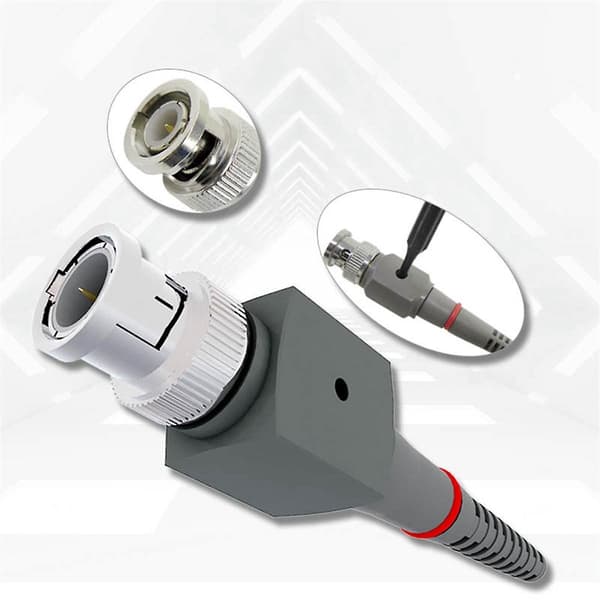 2-pakks Universal P6100 Oscilloskopprober 100MHz, Oscilloskopprobe Klips 1X 10X med Tilbehør