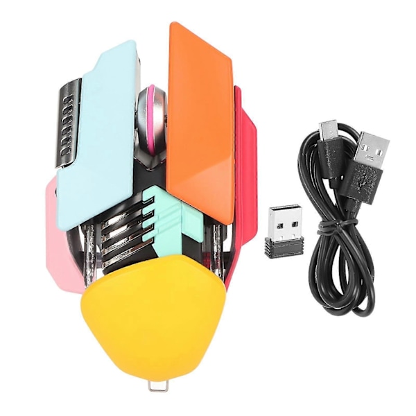 Sqclv Tand Tand 5.0 3.0 2.4ghz 3 Tilstande Forbind Stille 4 Justerbar Dpi Rgb Genopladelig Gaming Til Pc-YoGo