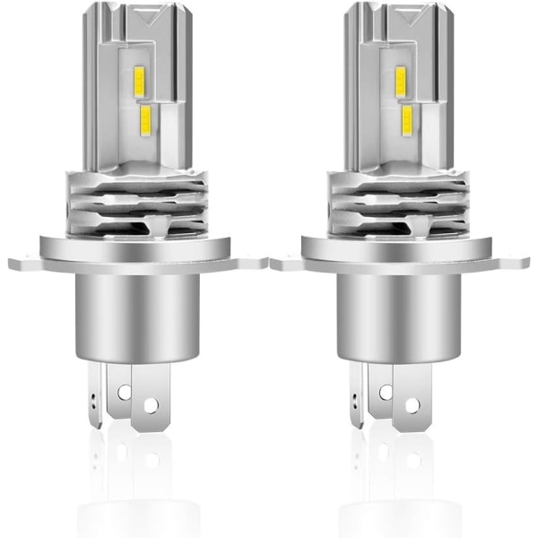 H4 LED-lampa 6500K för bilstrålkastare Halvljus, ersättningshalogenlampa och xenonstrålkastare (2 st)