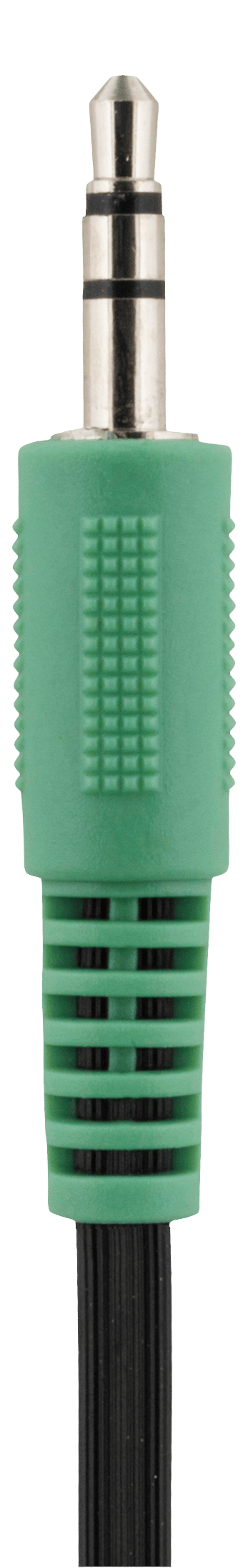 Hovedtelefoner med lydstyrkekontrol, 1x3.5 mm, sort/guld