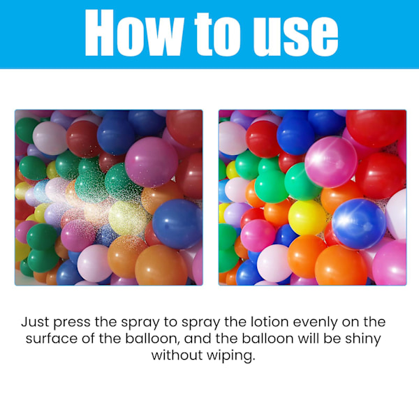 Ultra Ballong Högglans Spray Speciellt Formulerad Ballongglansspray för Varaktig Glansfinish